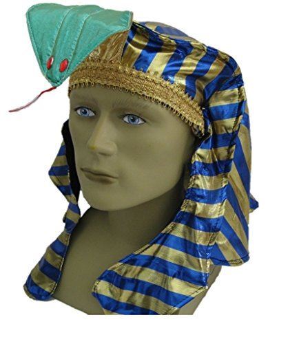 Pharaoh Hat - Metallic Look - King Tut Egyptian - Costume Accessory - One Size - Picture 2 of 2