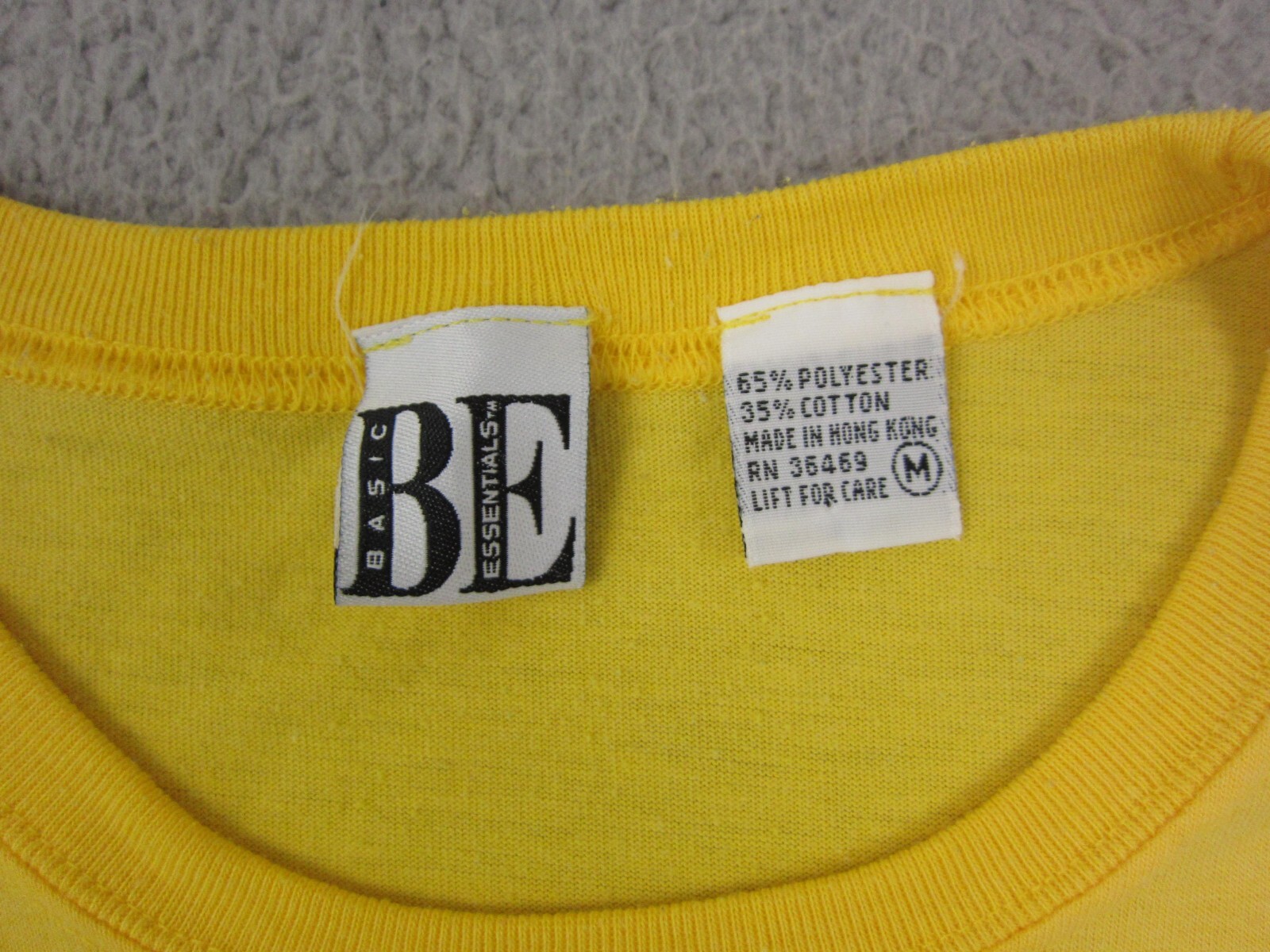 Vintage Basic Essentials Shirt Womens Medium Yell… - image 6