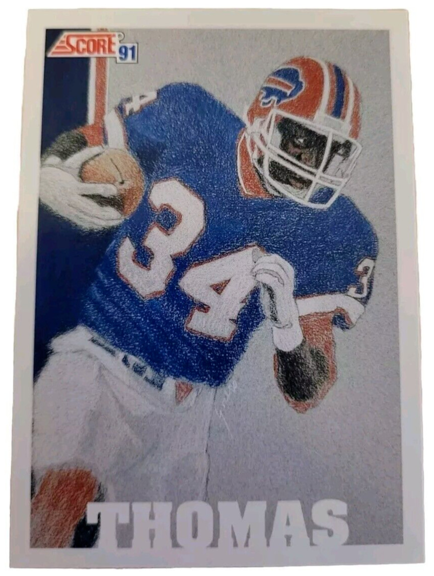 1991 Score #623 Thurman Thomas Buffalo Bills Team MVP NFL Football Card (D1