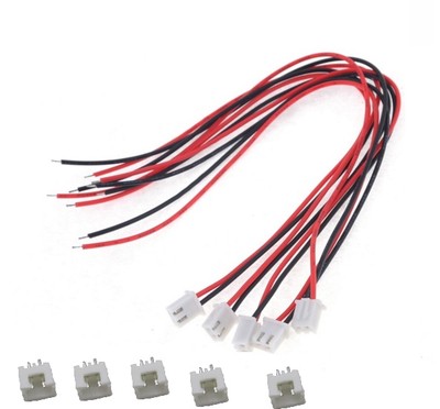 10 Sets XH2.54 2Pin 1007 24AWG Single End 15cm Wire To Board Connector 