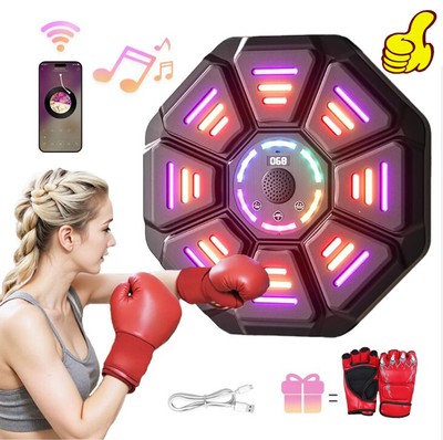 2025 Upgraded Smart Music Boxing Machine 10 Training Modes w/Boxing Gloves Music