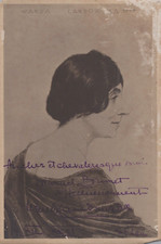 SUPER RARE WANDA LANDOWSKA HARPSICHORDIST AUTOGRAPH SIGNED PHOTO OVERSIZE