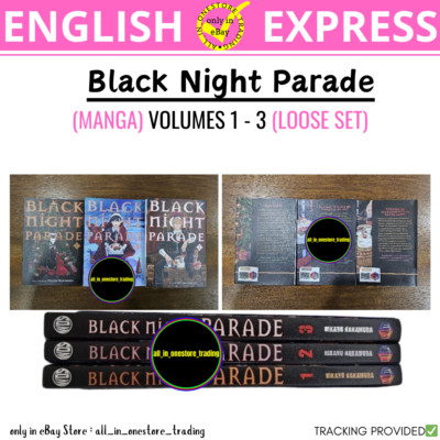 Black Night Parade Comic Manga Vol 1-3 Japanese Book English Version Free Ship