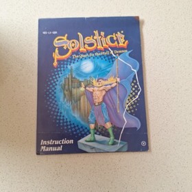 Nintendo NES Game Pak Game Solstice Game Manual Sleeve  Box PAL