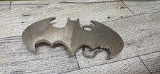 Batman belt buckle Halloween Costume DIE CUT SILVER CHROME ORIGINAL Comics Men