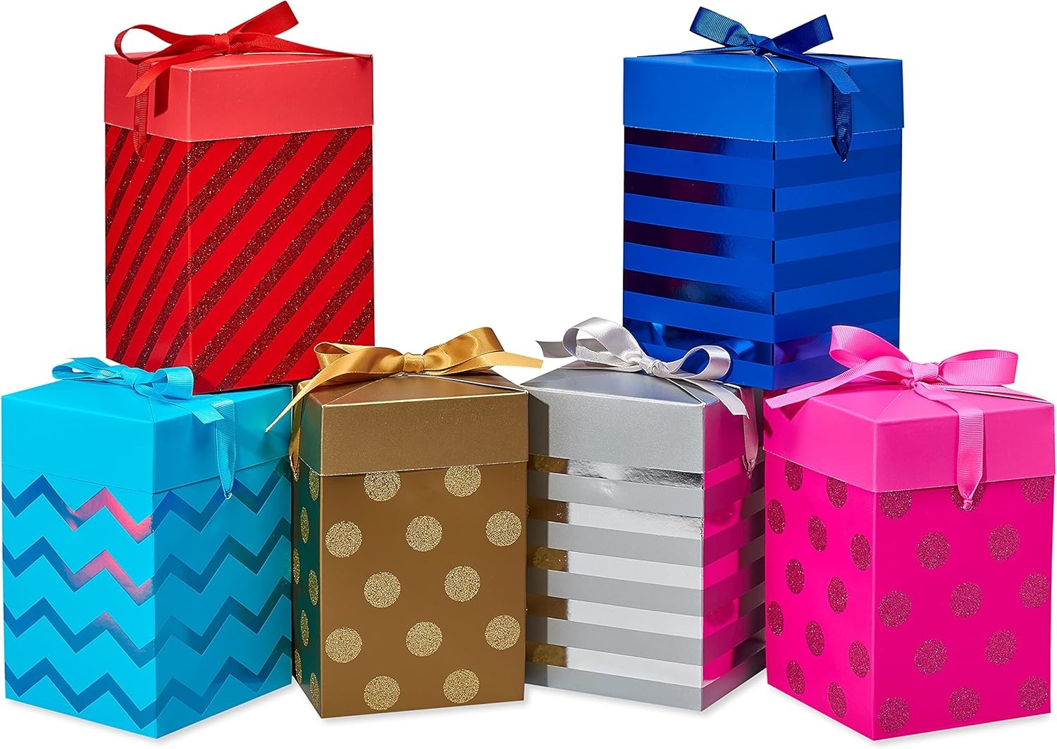 Es Push Down, Multicolored With Designs (6 Boxes)