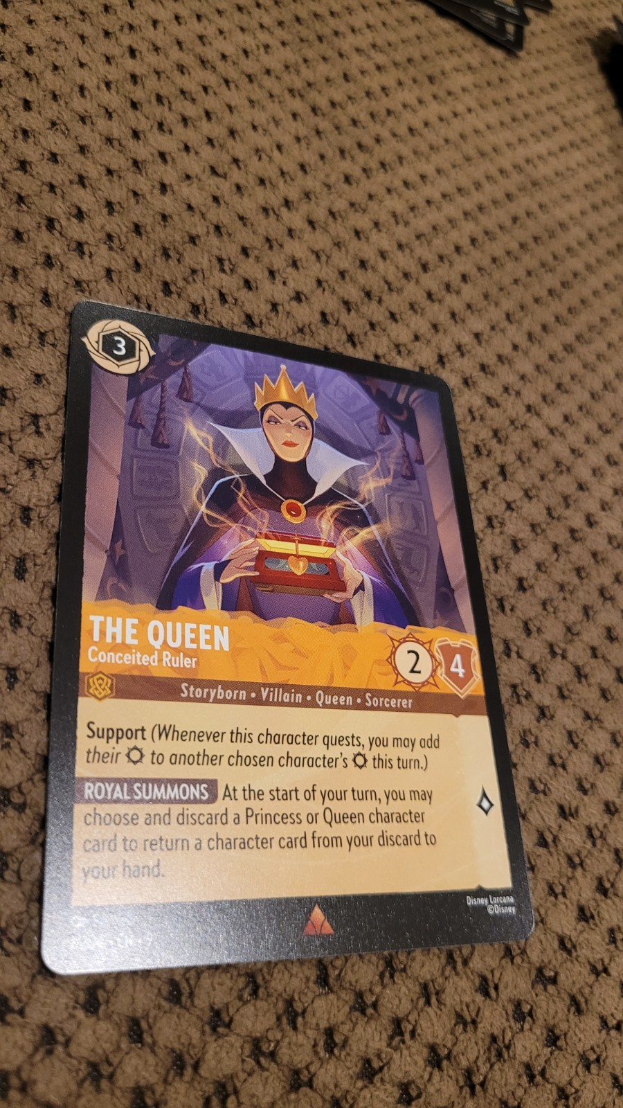 The Queen Conceited Ruler 1/204 Disney Lorcana Fabled Rare NM
