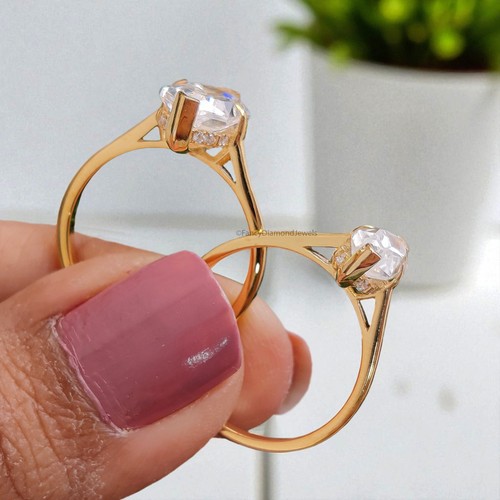 Dutch Marquise Cut engagement ring 9mm 10mm 12mm 14mm stone ring Silver Ring - Picture 8 of 9