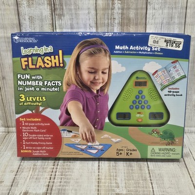Learning Resources MINUTE MATH Electronic Flash Card - 3 Levels of Difficulty 