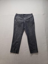 Gap Pants Womens 8 Blue Denim Straight Leg Stretch Dress Office Casual