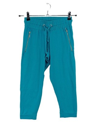 AMISU 3/4-Hose Damen Hose Gr. DE 34 blau Casual-Look
