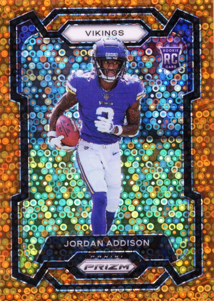 2023 Panini Prizm - Rookies Jordan Addison #368 Disco Prizm (RC)