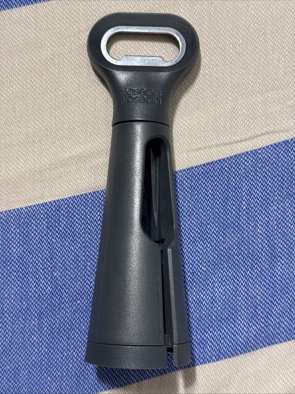 Joseph Joseph DUO 3-In-1 Corkscrew Wine Opener Bottle Cap Opener Foil Cutter