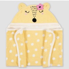 Bath Towel Wrap Gerber Baby Fox Trey Hooded Oslo-Tex 22 x33 New