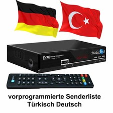 Türkische TV Sat Receiver MEDIAART-5 FULL HD Astra + Türksat programmiert USB