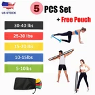 Resistance Bands Loop Set Gym Exercise Yoga Strength Workout Fitness Butt Lift
