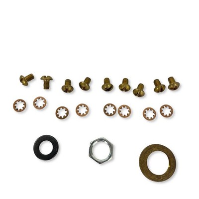 Switch Mounting Hardware Kit Brass Bezel Nut Terminal Screws Star Washers Lot