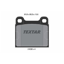 Satz Bremsbeläge Bremsklötze hinten für Mercedes S-Klasse C126 W116 | 2393694