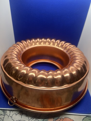 Vintage Mirro Copper Aluminum Jello Mold - 6 Cup 1.5 QT Fluted Wall Decor MCM