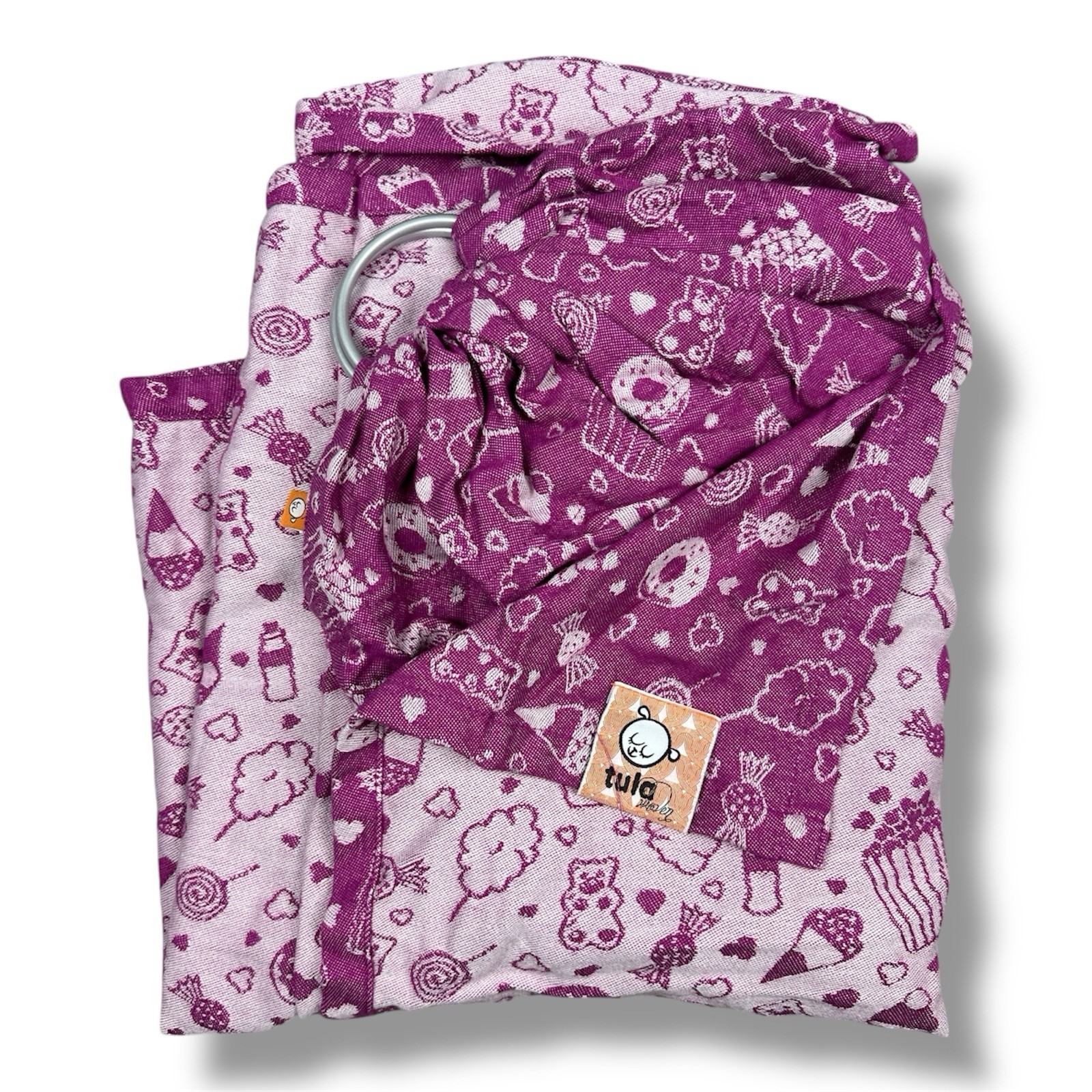 Tula Ring Sling Size L/XL Baby Wrap Carrier Fuchsia Purple W