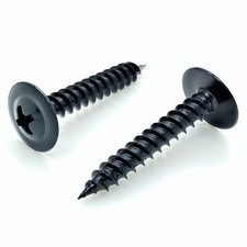 500 Qty 8 x 1 Black Phillips Modified Truss Head Wood Screws BCP1109 