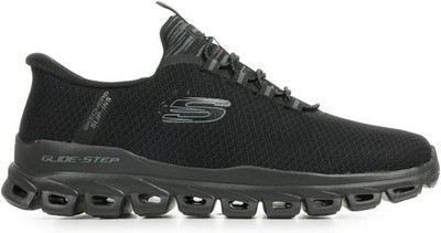 Skechers Shoes Men's Black Wide FIt Sport Slip Ins Glide Step Memory Foam 233010
