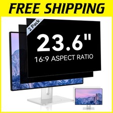 Enhanced Privacy 23.6 Inch Monitor Screen Protector - 2 Pack
