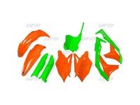 Kawasaki KX KXF 250 - 18/20 - UFO Kunststoff-Kit GrüN Orange / KAKIT225@LTD19