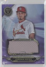 2019 Topps Triple Threads Single Jumbo Relics Amethyst 14/27 Jordan Hicks 0t2