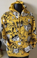 Official Spongebob Squarepants Krusty Krab Yellow Kangaroo Pocket Hoodie Size XL