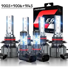For Chevy Avalanche 2002-2005-6x LED Headlight Bulbs High Low Beam Fog Light