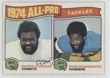1975 Topps 1974 All-Pro Rayfield Wright Russ Washington #202 HOF 0m2c