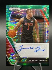 2021 Prizm Draft Picks Basketball Terrell Gomez Green 01/25 #DP-TGO Aztecs