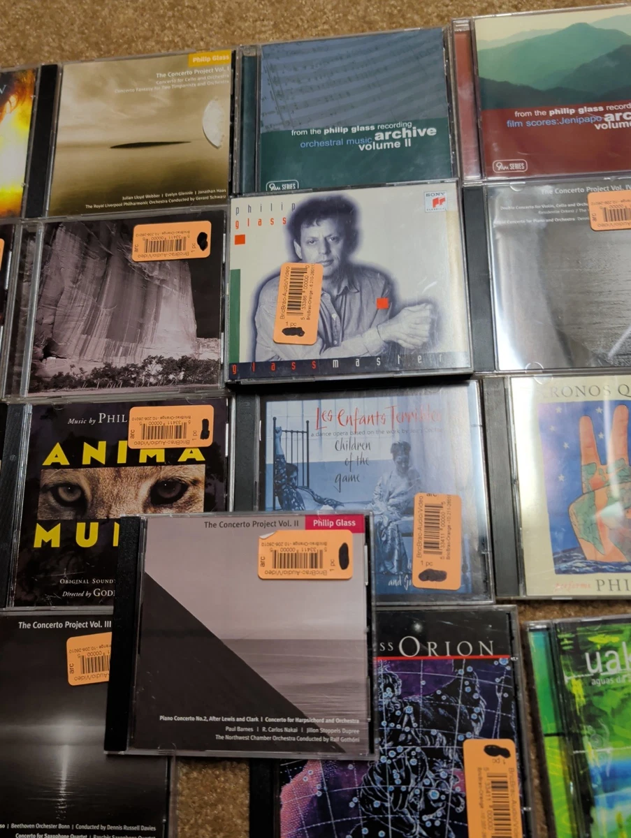 Philip Glass 17 CD Lot Kronos Film Soundtrack Orchestra Symphony 