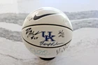 2014-15 Partial TEAM SIGNED UK BASKETBALL KENTUCKY w 9 total Autographs incl Cal