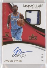 2017-18 Panini Immaculate Rookie 87/99 Jawun Evans #103 Patch Auto 6fs