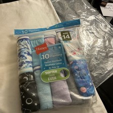 Hanes Hipsters Girls Size 14 Underwear Panties 10 Pack NEW