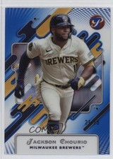2025 Topps Pristine Blue Refractor 21/75 Jackson Chourio #136 1m6p