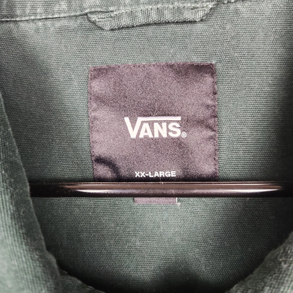 Vans Jacket Mens 2XL Coach Snap Front Streetwear Fall 2021 VN0A5FPQPRM1 - Image 3 of 4