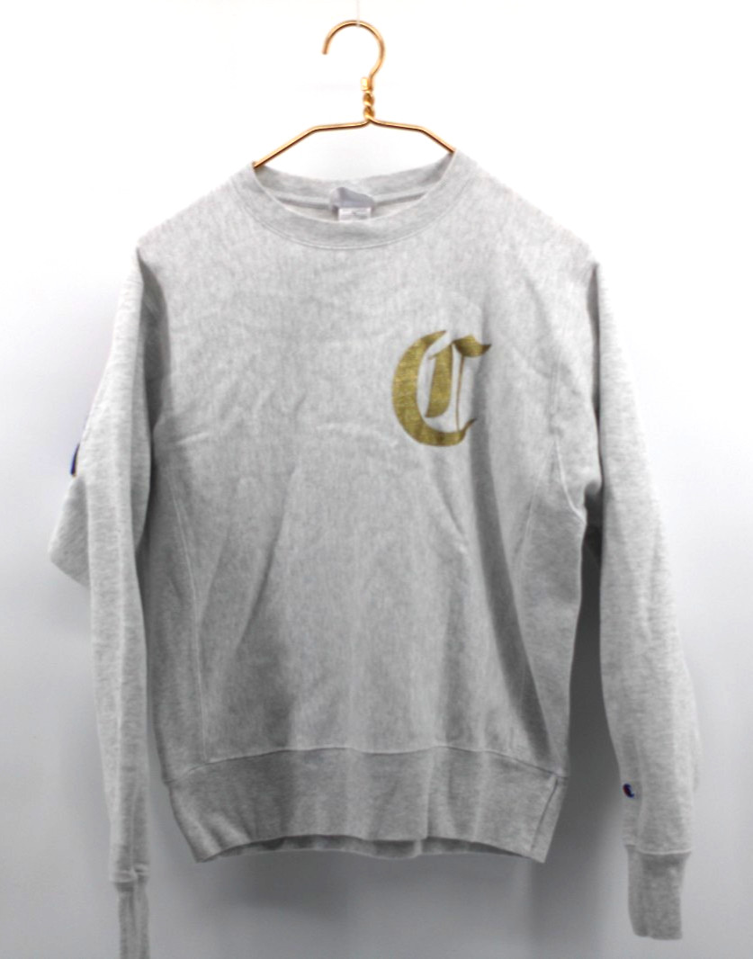 Champion Reverse Weave Sweatshirt Patch Logo Grey… - image 2