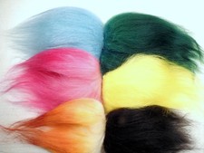 Troll Wig Hair Replacement Icelandic Mohair 6 pc's Small Color Mix 315