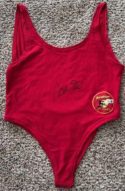 CARMEN ELECTRA SIGNED AUTO BAYWATCH LIFEGUARD SWIMSUIT BAS BGS AUTOGRAPHED