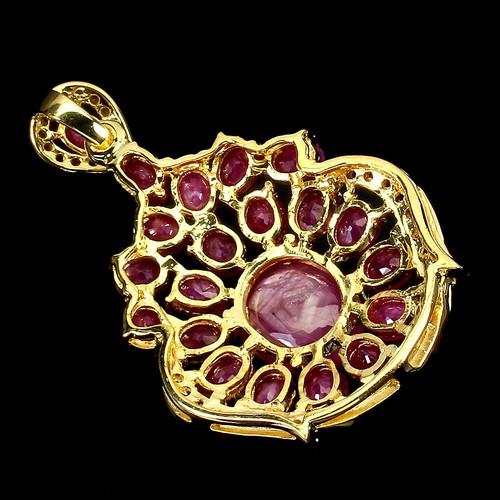 925 Sterling Silver Pendant Oval Ruby 12x10mm Mozambique Garnet Gemstone Jewelry - Picture 3 of 14
