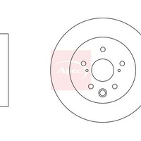 Apec Lexus IS C GSE2 2009 Bremsscheibe Hinten Einzel