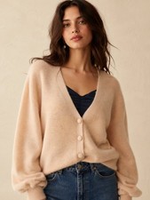Other Stories Tan Neutral Alpaca Wool Cardigan