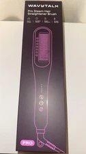 Wavytalk Pro Steam Hair Straightener Brush, Steamline Pro 3 in 1 Pink