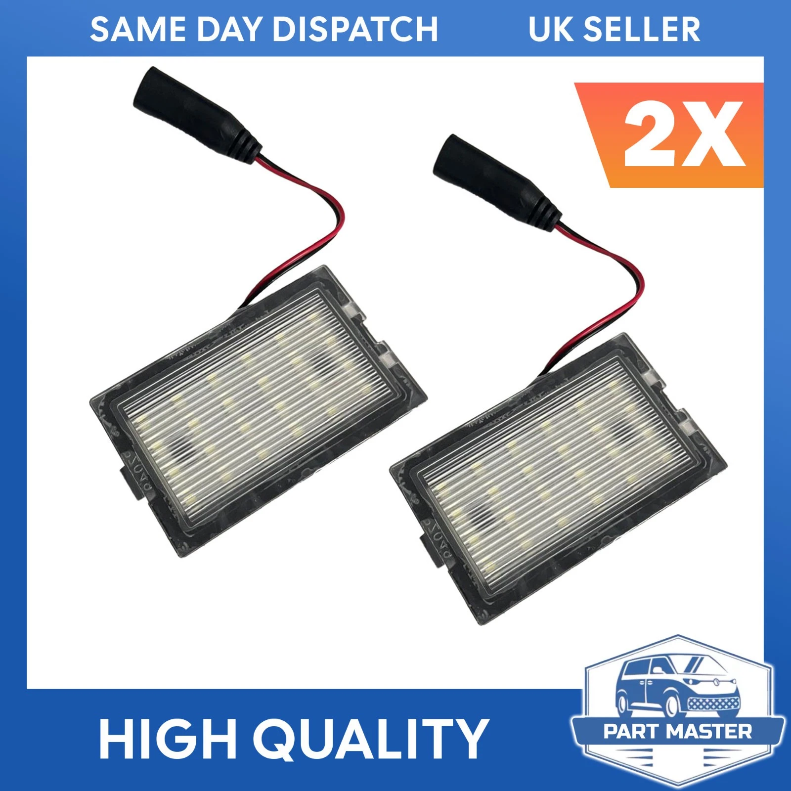 License Number Plate Light Leds For Land Rover Discovery 3-4 Range Rover Sport