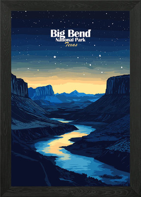 Big Bend Nationalpark Gerahmtes Wandbild Poster Leinwanddruck Bild