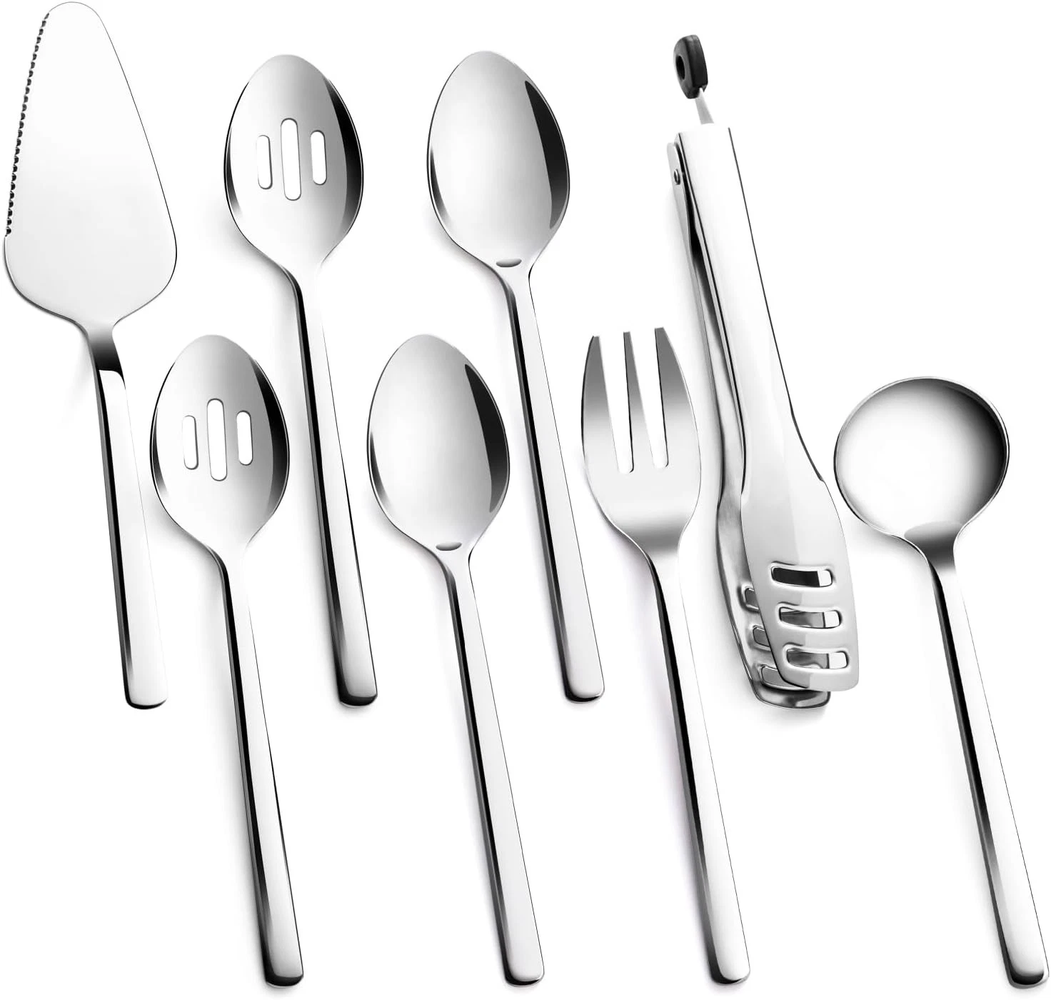 Large Stainless Steel Serving Utensils Set