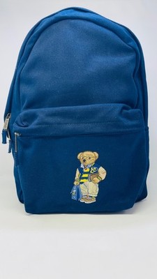 Polo Ralph Lauren Refined Navy Blue Backpack Polo Bear New